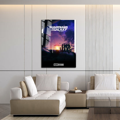 Flex Designs Metal Poster Guardians of the Galaxy Vol 3 Minimalist 16 x 24" Home Goods - Movie 2023 Movie Metal Poster