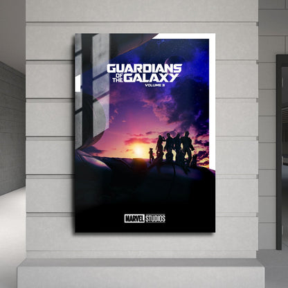 Flex Designs Metal Poster Guardians of the Galaxy Vol 3 Minimalist 24 x 36" Home Goods - Movie 2023 Movie Metal Poster