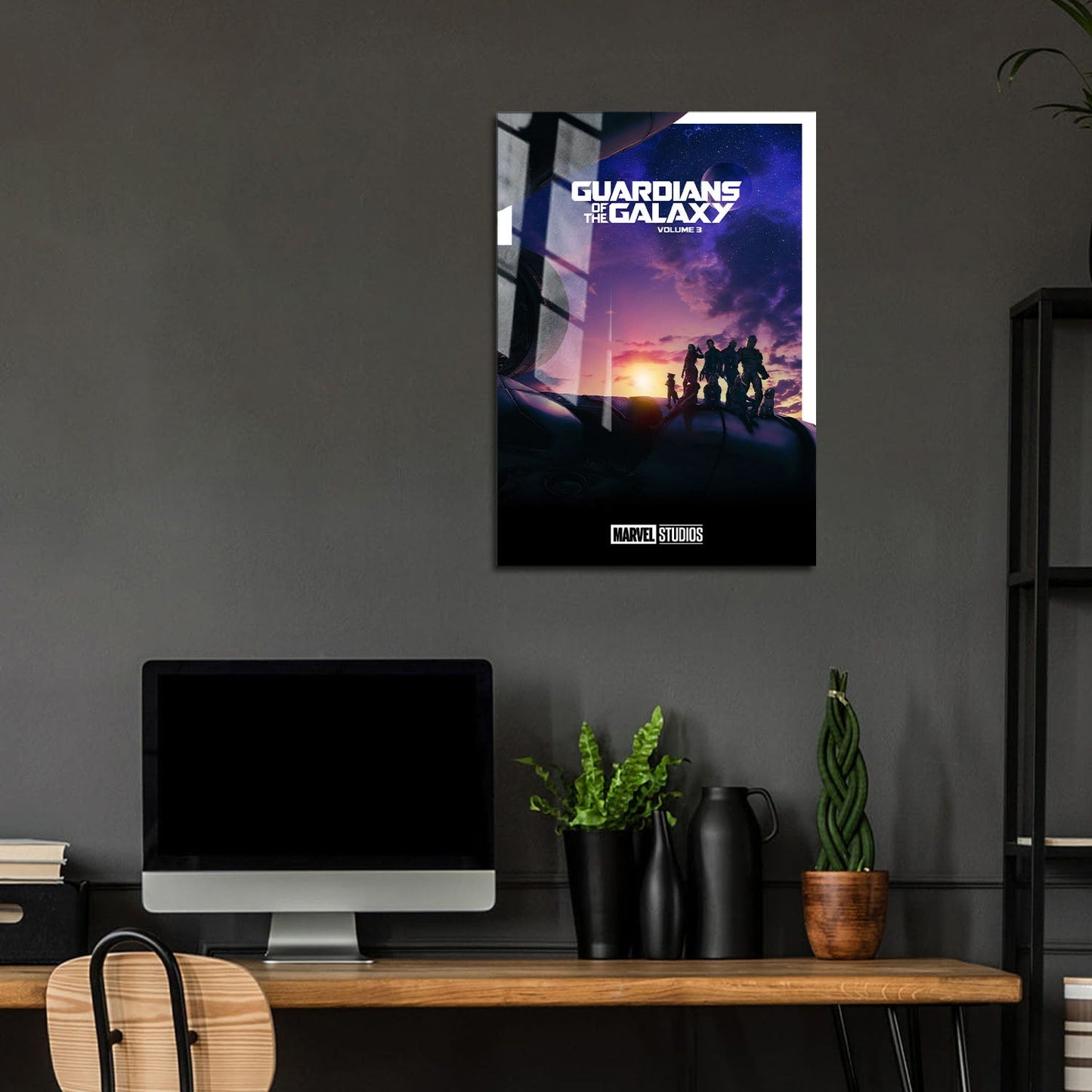 Flex Designs Metal Poster Guardians of the Galaxy Vol 3 Minimalist 5 x 7" Home Goods - Movie 2023 Movie Metal Poster