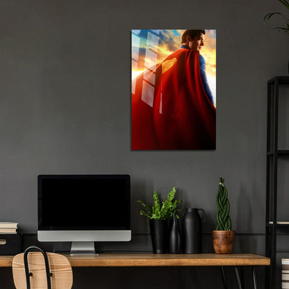 Flex Designs Metal Poster Superman 2025 Cape 5 x 7" Home Goods - Movie 2025 Movie Metal Poster