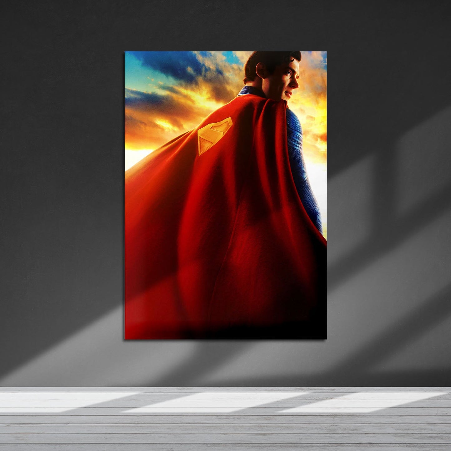 Flex Designs Metal Poster Superman 2025 Cape 5 x 7" Home Goods - Movie 2025 Movie Metal Poster