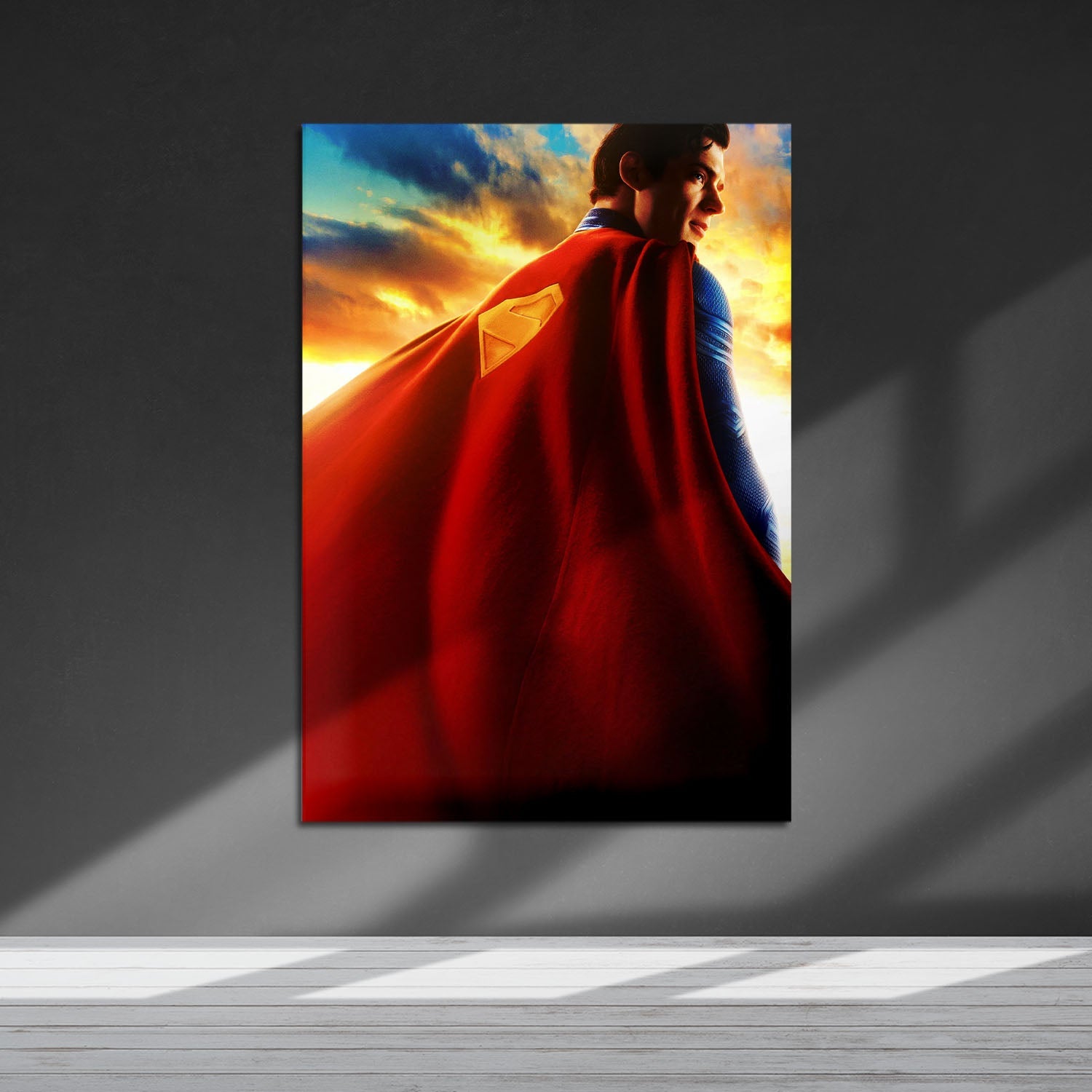 Flex Designs Metal Poster Superman 2025 Cape 5 x 7" Home Goods - Movie 2025 Movie Metal Poster