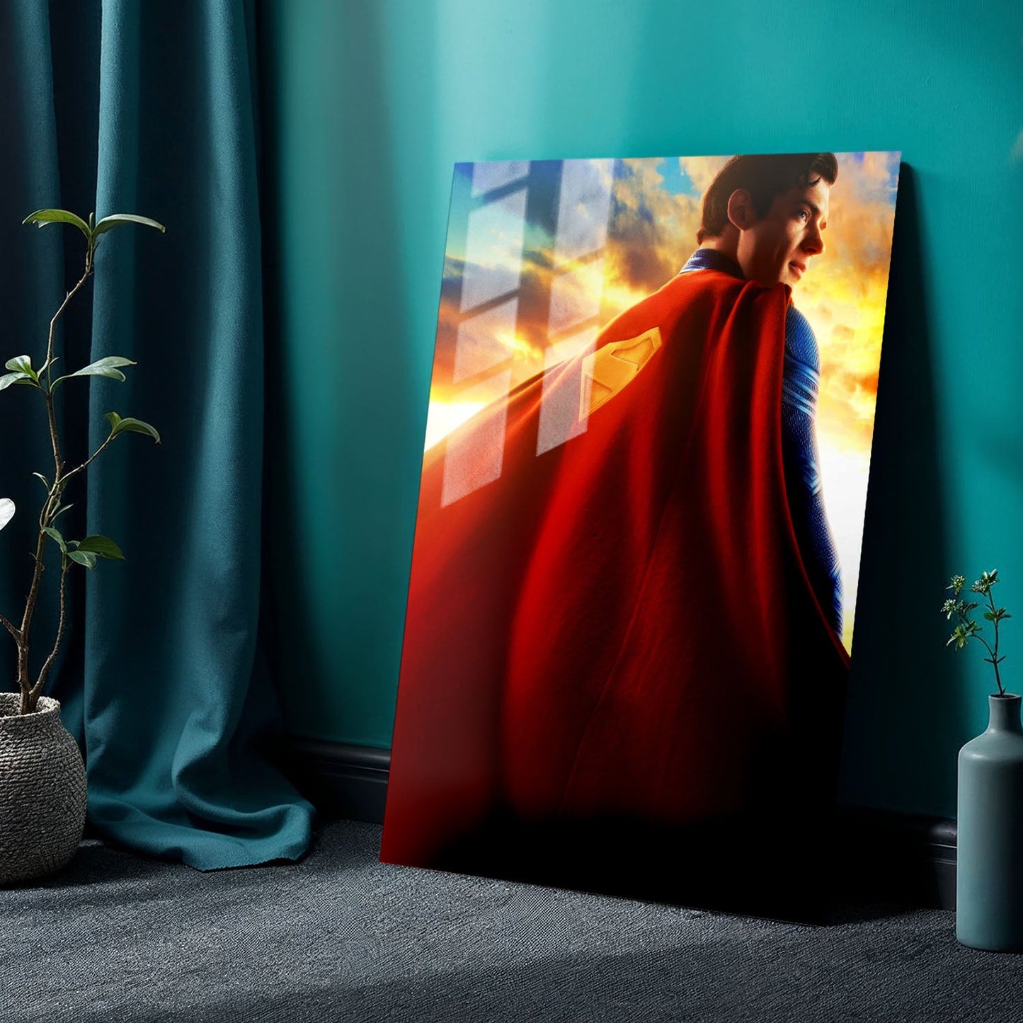 Superman 2025 Cape Movie Metal Poster