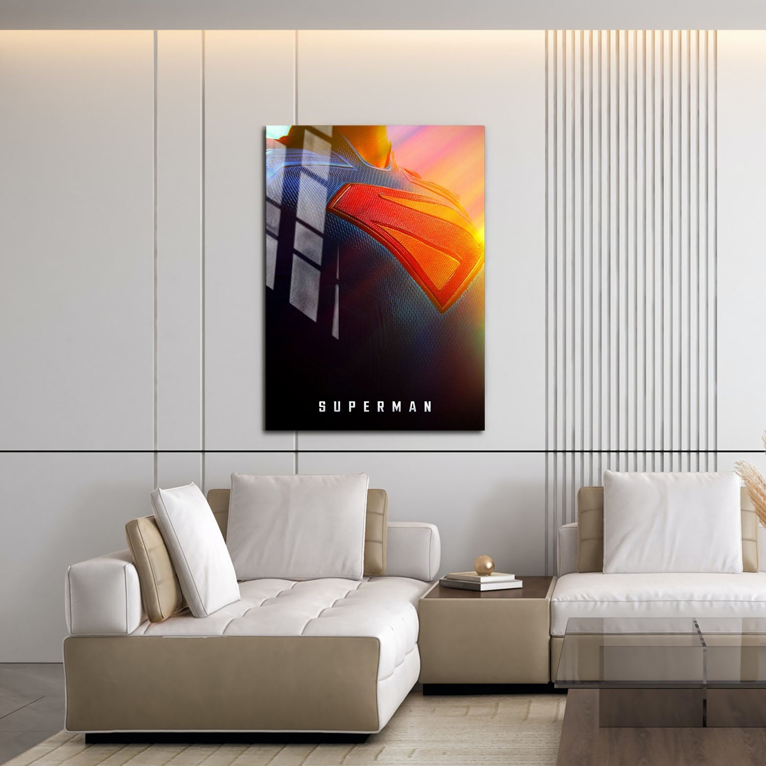 Flex Designs Metal Poster Superman 2025 Crest 16 x 24" Home Goods - Movie 2025 Movie Metal Poster