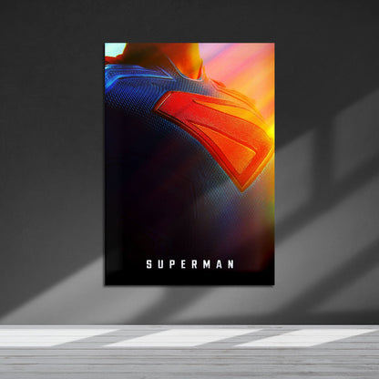 Flex Designs Metal Poster Superman 2025 Crest 5 x 7" Home Goods - Movie 2025 Movie Metal Poster