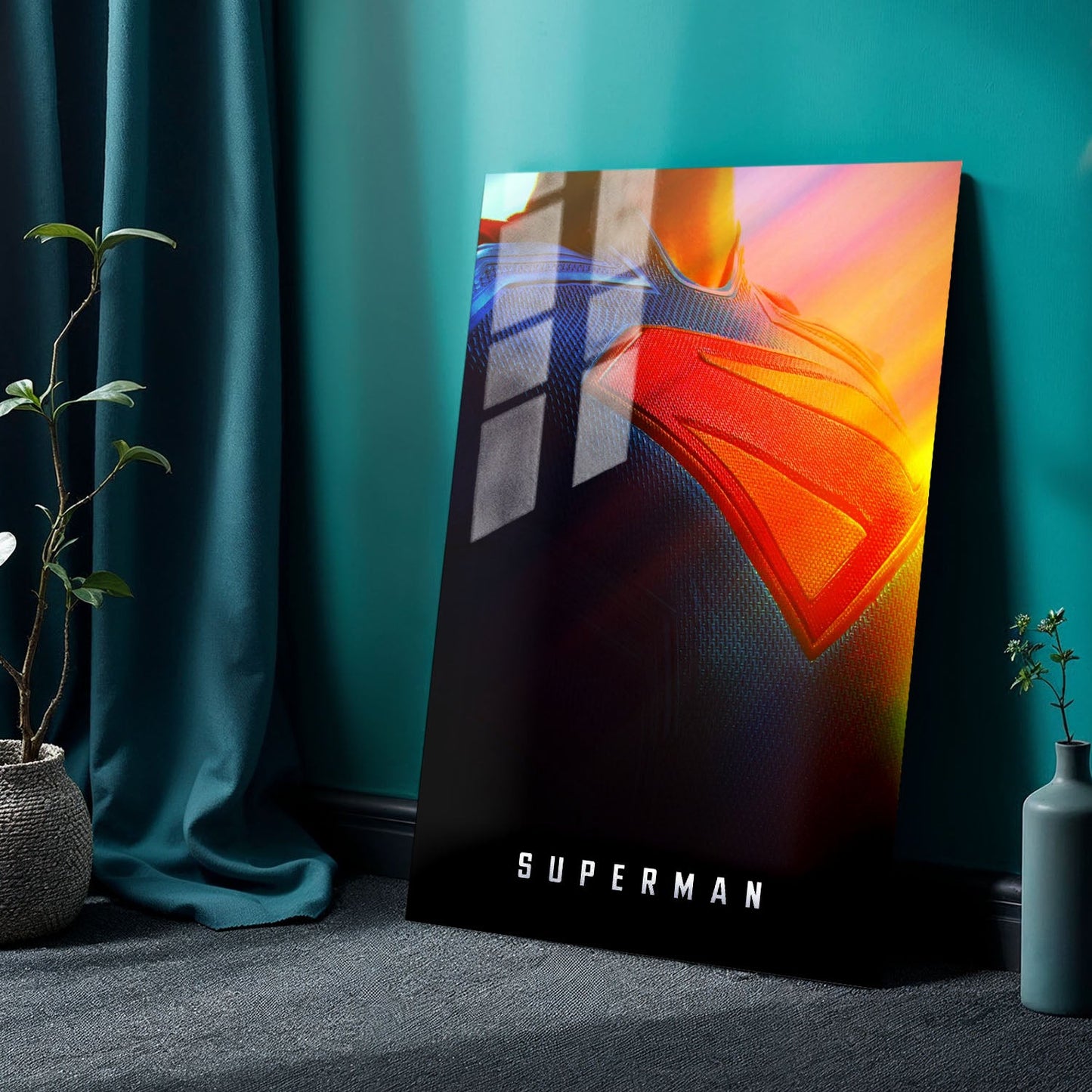 Superman 2025 Crest Movie Metal Poster