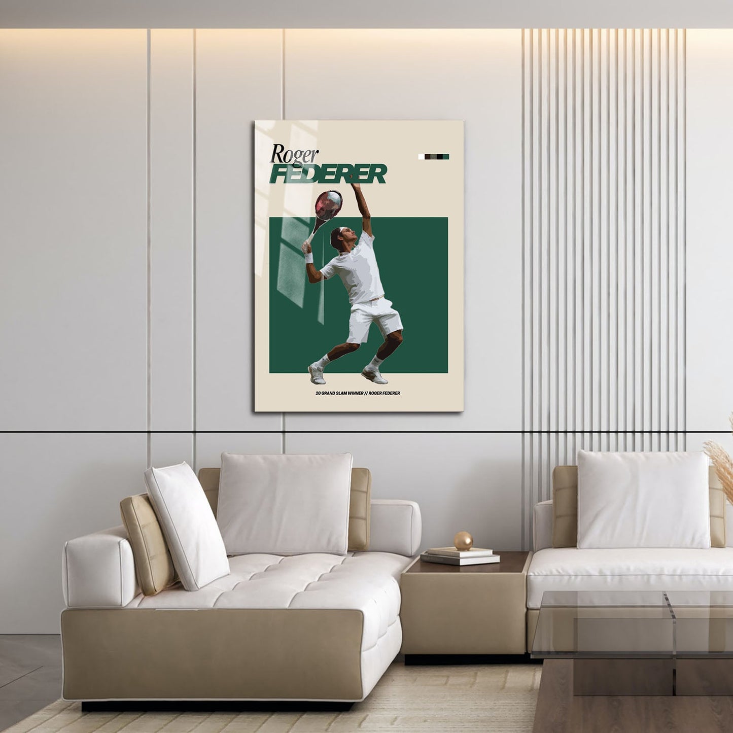 Flex Designs Metal Poster Roger Federer FlexM 16 x 24" Home Goods - Sports  Metal Poster
