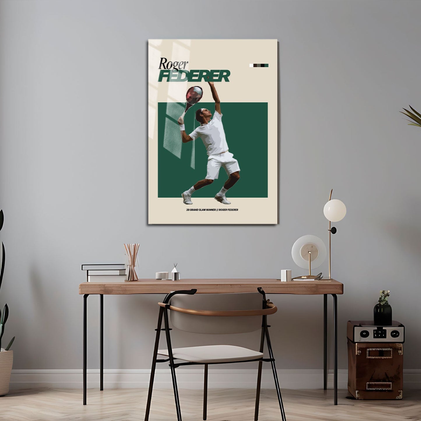 Flex Designs Metal Poster Roger Federer FlexM 5 x 7" Home Goods - Sports  Metal Poster