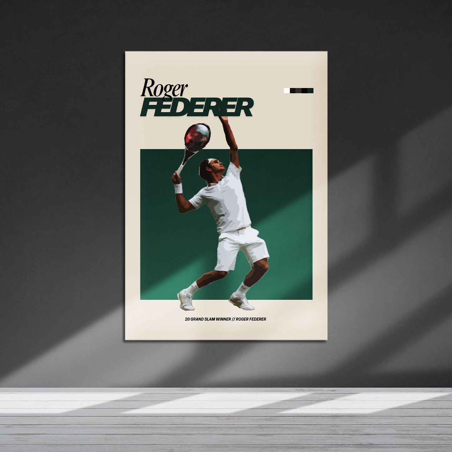 Flex Designs Metal Poster Roger Federer FlexM 5 x 7" Home Goods - Sports  Metal Poster