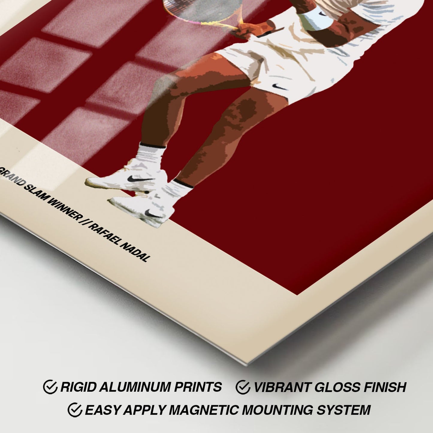 Flex Designs Metal Poster Rafael Nadal FlexM 11 x 17" Home Goods - Sports  Metal Poster