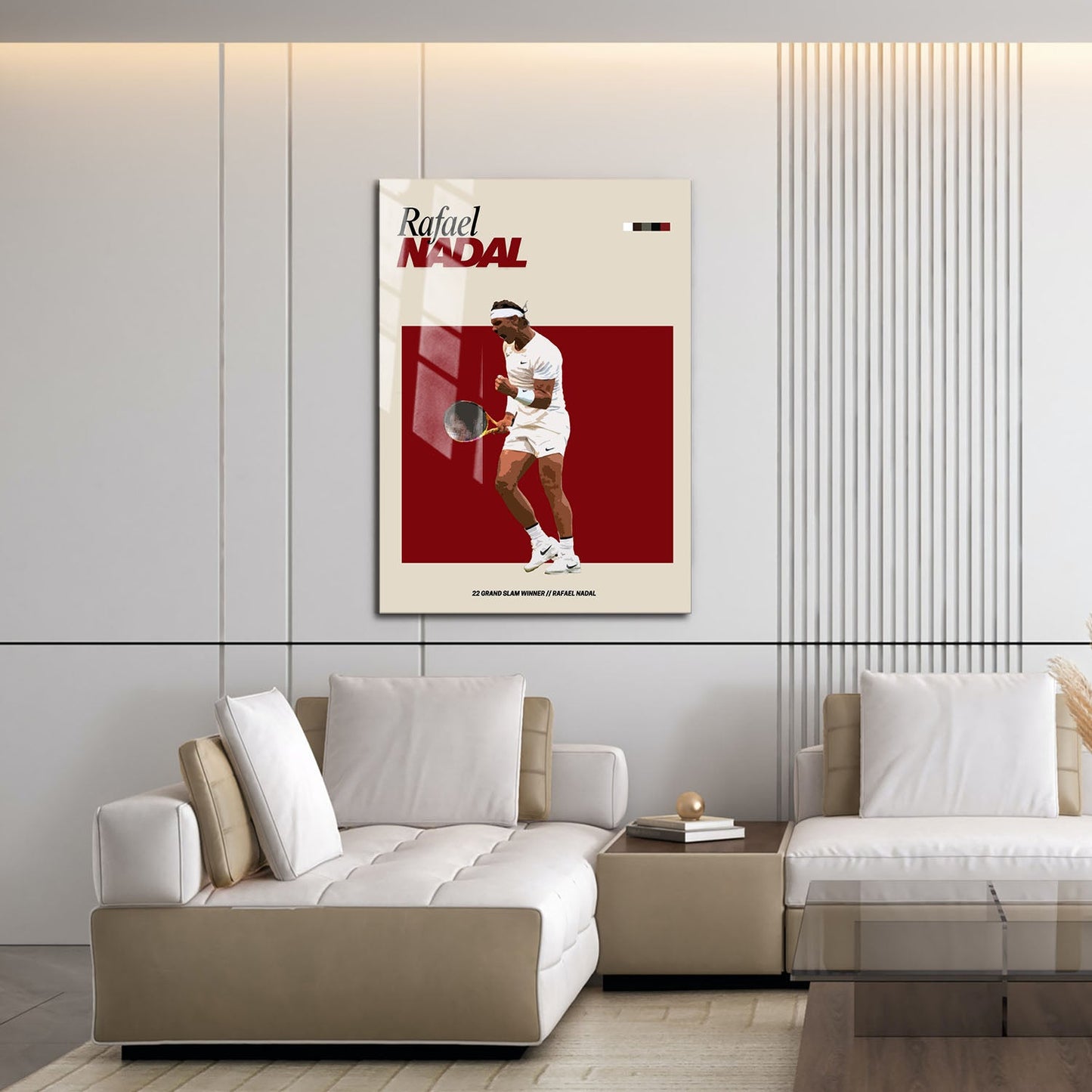 Flex Designs Metal Poster Rafael Nadal FlexM 16 x 24" Home Goods - Sports  Metal Poster