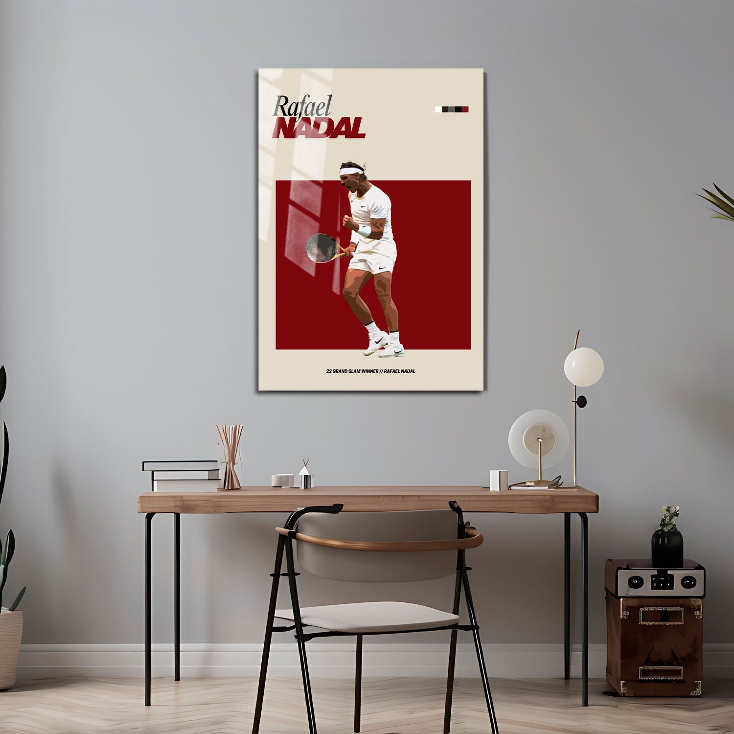 Flex Designs Metal Poster Rafael Nadal FlexM 5 x 7" Home Goods - Sports  Metal Poster
