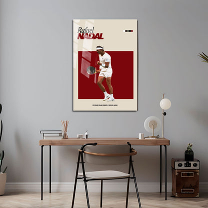 Flex Designs Metal Poster Rafael Nadal FlexM 5 x 7" Home Goods - Sports  Metal Poster