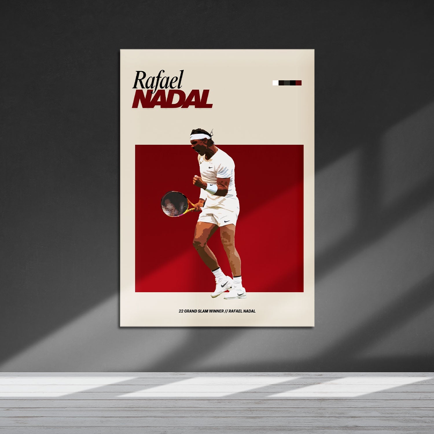 Flex Designs Metal Poster Rafael Nadal FlexM 5 x 7" Home Goods - Sports  Metal Poster