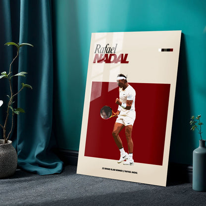 Flex Designs Metal Poster Rafael Nadal FlexM 24 x 36" Home Goods - Sports  Metal Poster
