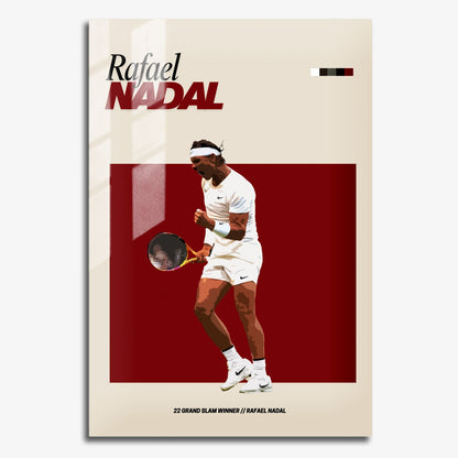 Flex Designs Metal Poster Rafael Nadal FlexM 11 x 17" Home Goods - Sports  Metal Poster