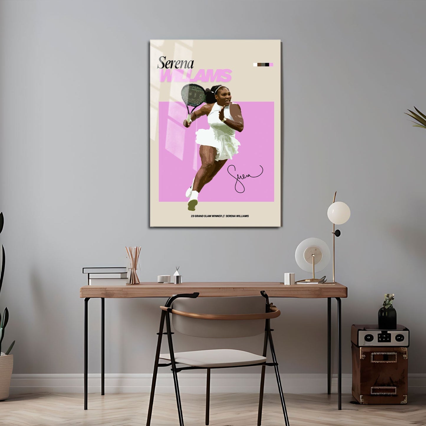 Flex Designs Metal Poster Serena Williams FlexM 5 x 7" Home Goods - Sports  Metal Poster