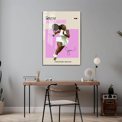 Flex Designs Metal Poster Serena Williams FlexM 5 x 7" Home Goods - Sports  Metal Poster
