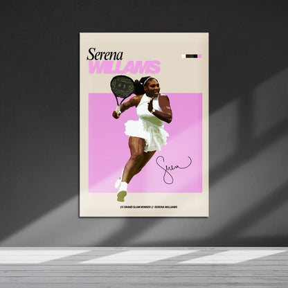 Flex Designs Metal Poster Serena Williams FlexM 5 x 7" Home Goods - Sports  Metal Poster