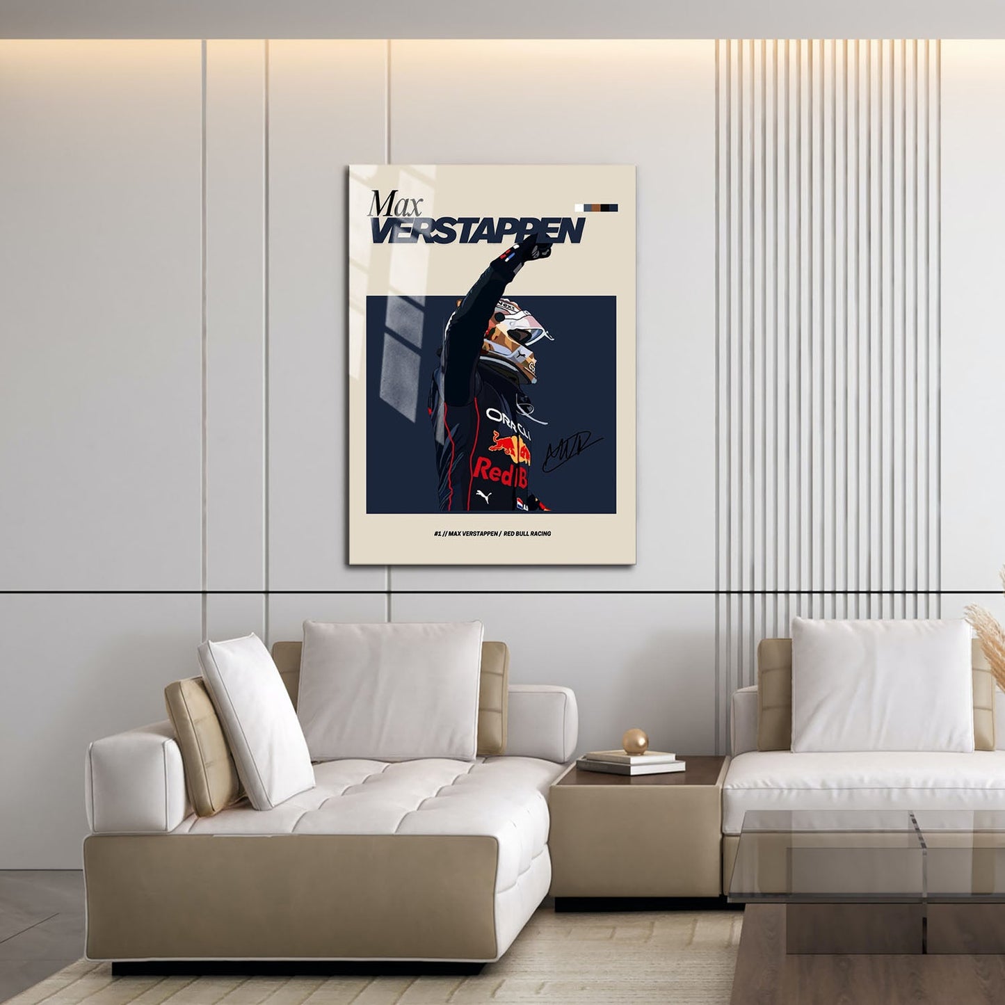 Flex Designs Metal Poster Max Verstappen Red Bull F1 FlexM 16 x 24" Home Goods - Sports  Metal Poster