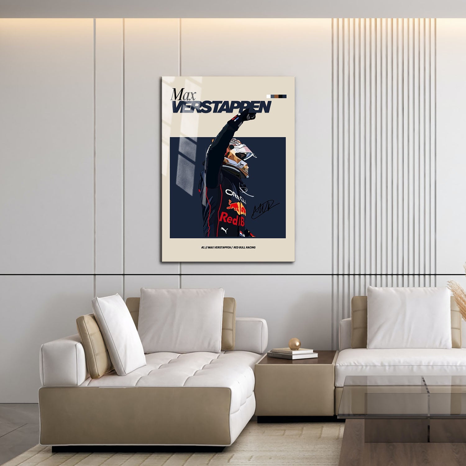 Flex Designs Metal Poster Max Verstappen Red Bull F1 FlexM 16 x 24" Home Goods - Sports  Metal Poster