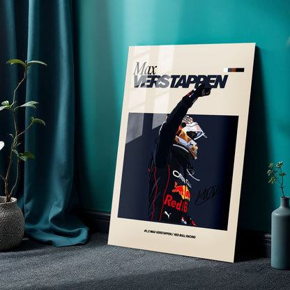 Flex Designs Metal Poster Max Verstappen Red Bull F1 FlexM 24 x 36" Home Goods - Sports  Metal Poster