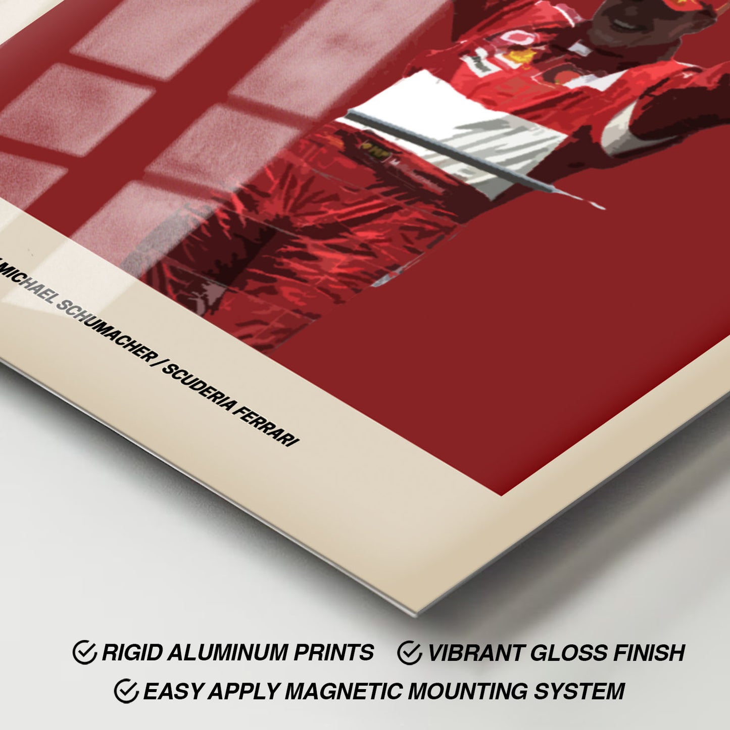 Michael Schumacher Ferrari F1 FlexM Metal Poster