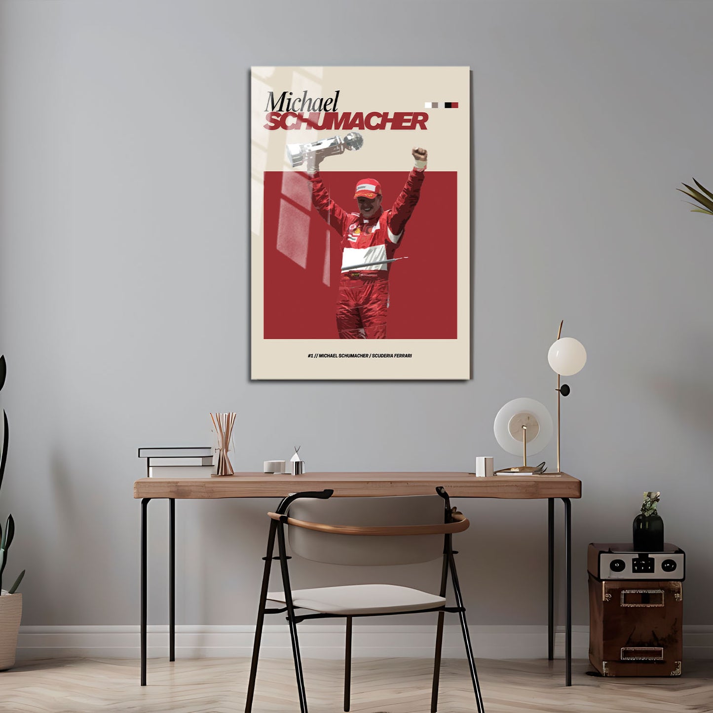 Michael Schumacher Ferrari F1 FlexM Metal Poster