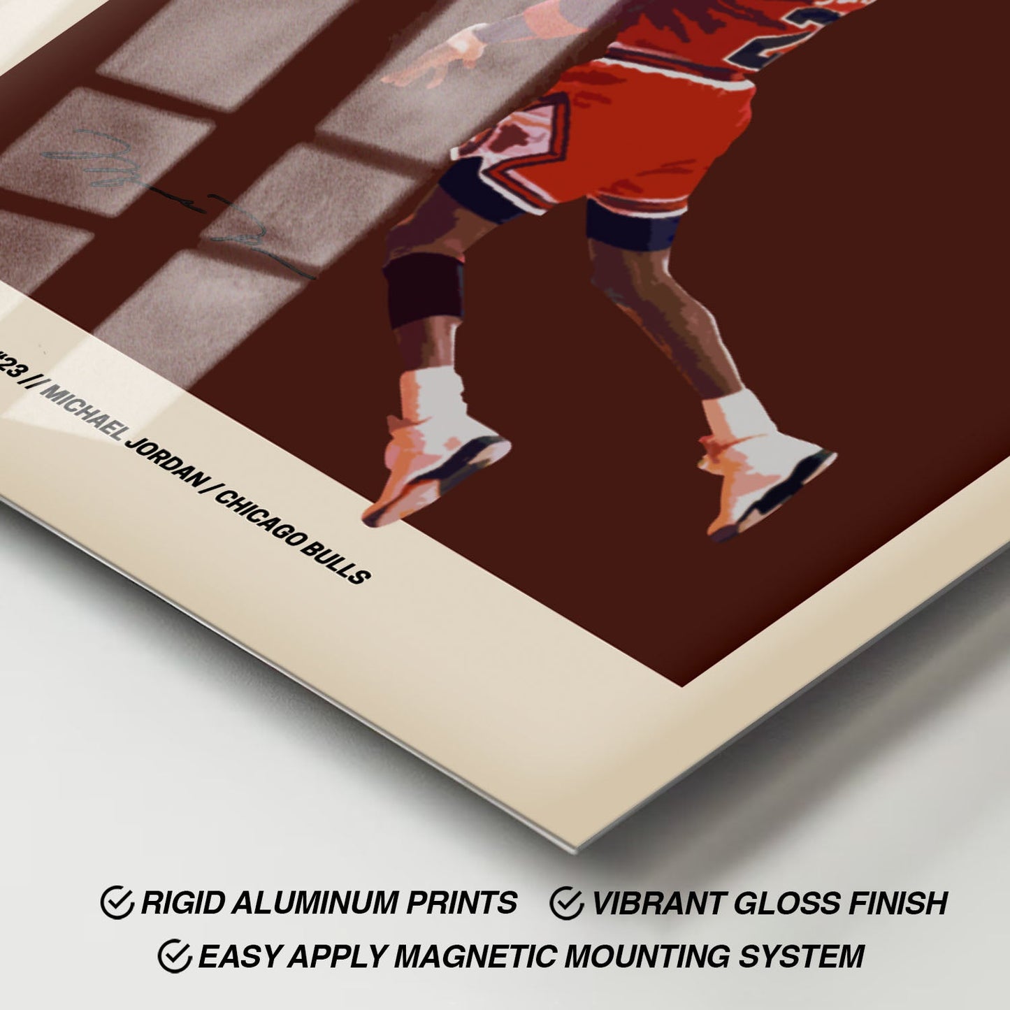 Flex Designs Metal Poster Michael Jordan NBA FlexM 11 x 17" Home Goods - Sports  Metal Poster