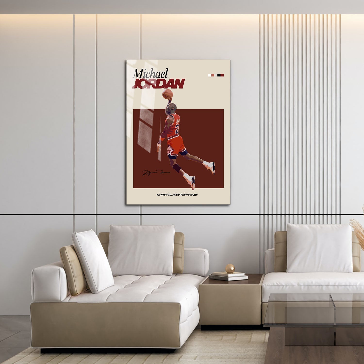 Flex Designs Metal Poster Michael Jordan NBA FlexM 16 x 24" Home Goods - Sports  Metal Poster