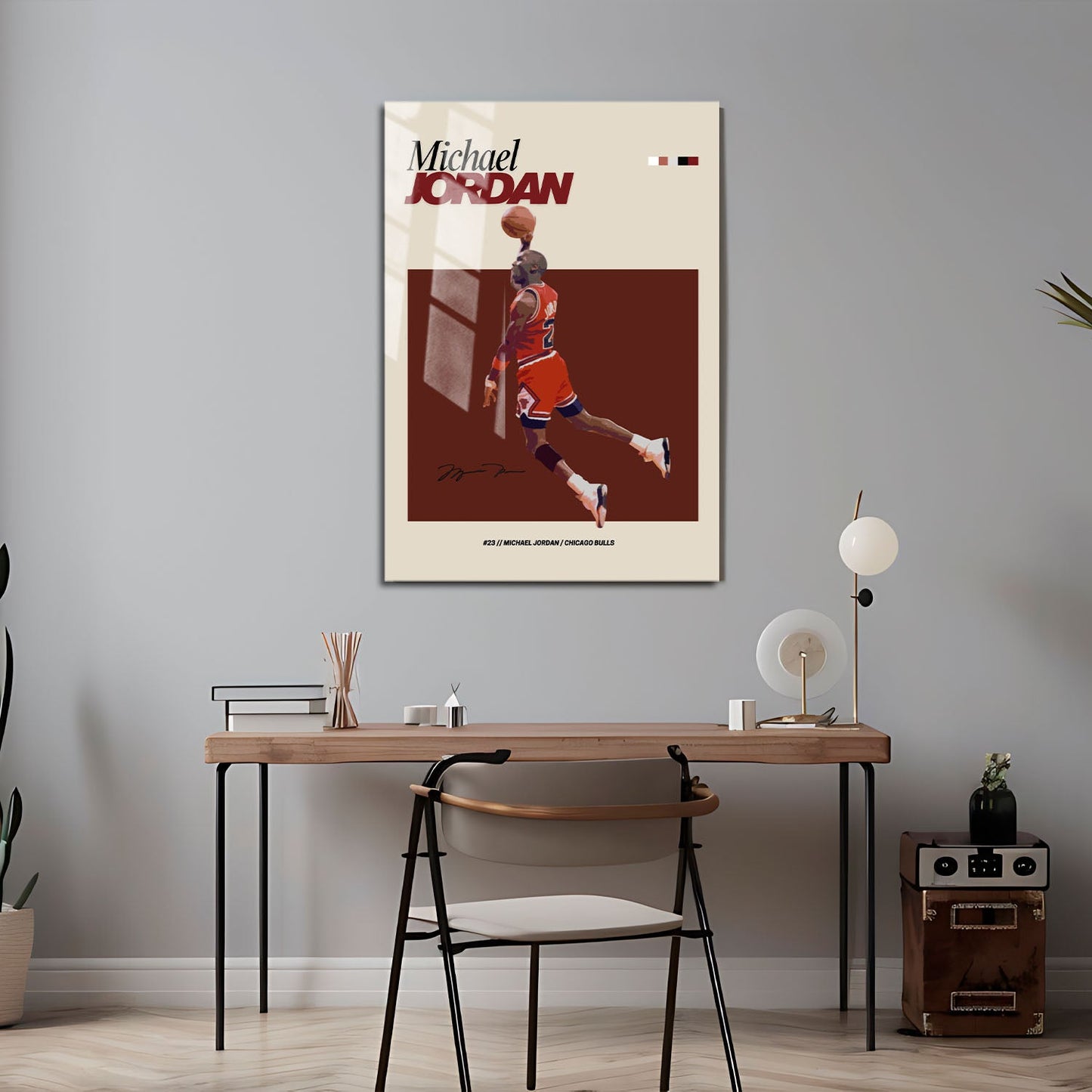 Flex Designs Metal Poster Michael Jordan NBA FlexM 5 x 7" Home Goods - Sports  Metal Poster