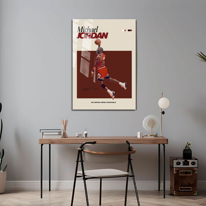 Flex Designs Metal Poster Michael Jordan NBA FlexM 5 x 7" Home Goods - Sports  Metal Poster