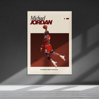 Flex Designs Metal Poster Michael Jordan NBA FlexM 5 x 7" Home Goods - Sports  Metal Poster
