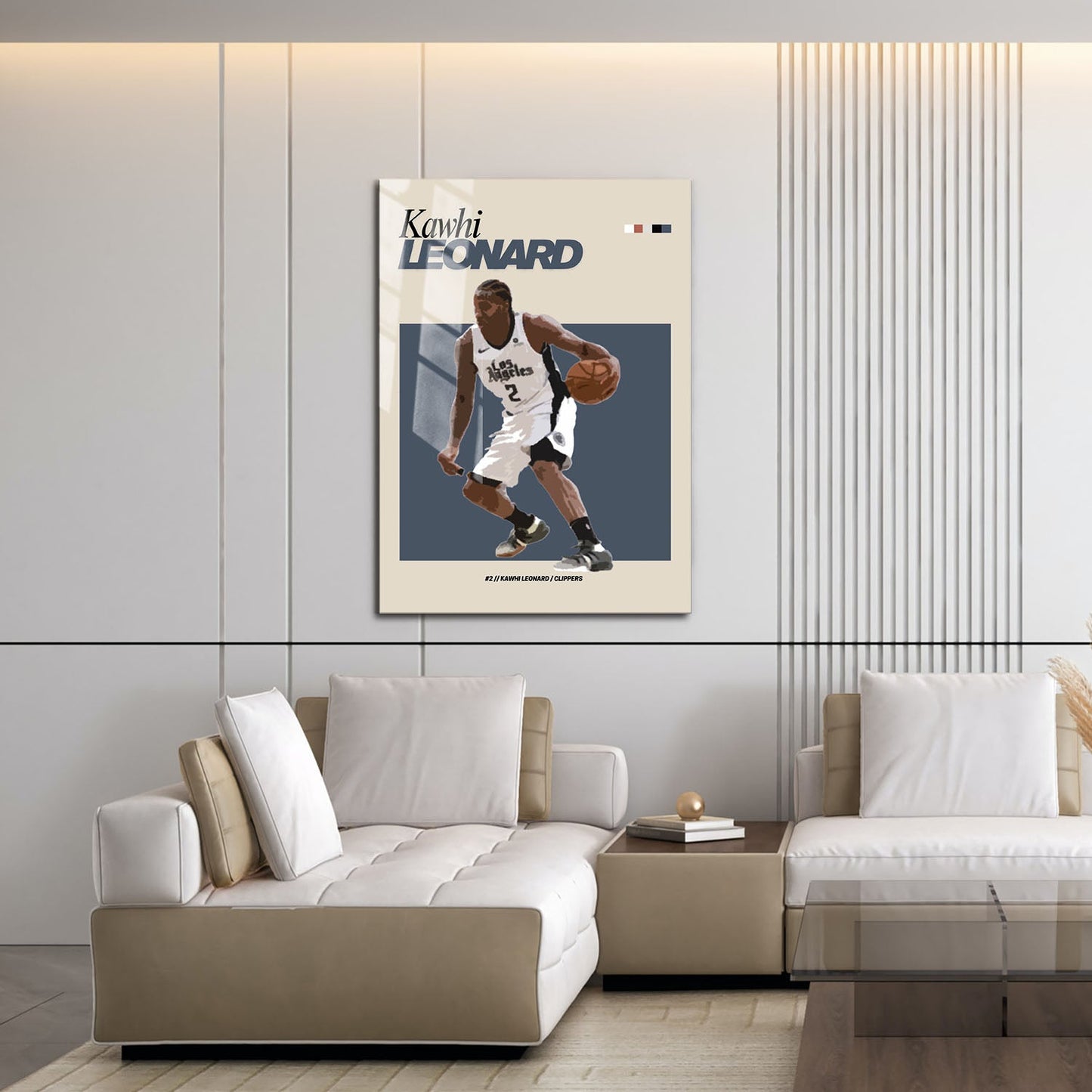 Flex Designs Metal Poster Kawhi Leonard NBA FlexM 16 x 24" Home Goods - Sports  Metal Poster