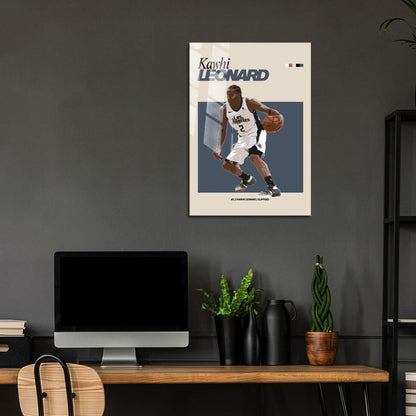 Flex Designs Metal Poster Kawhi Leonard NBA FlexM 24 x 36" Home Goods - Sports  Metal Poster