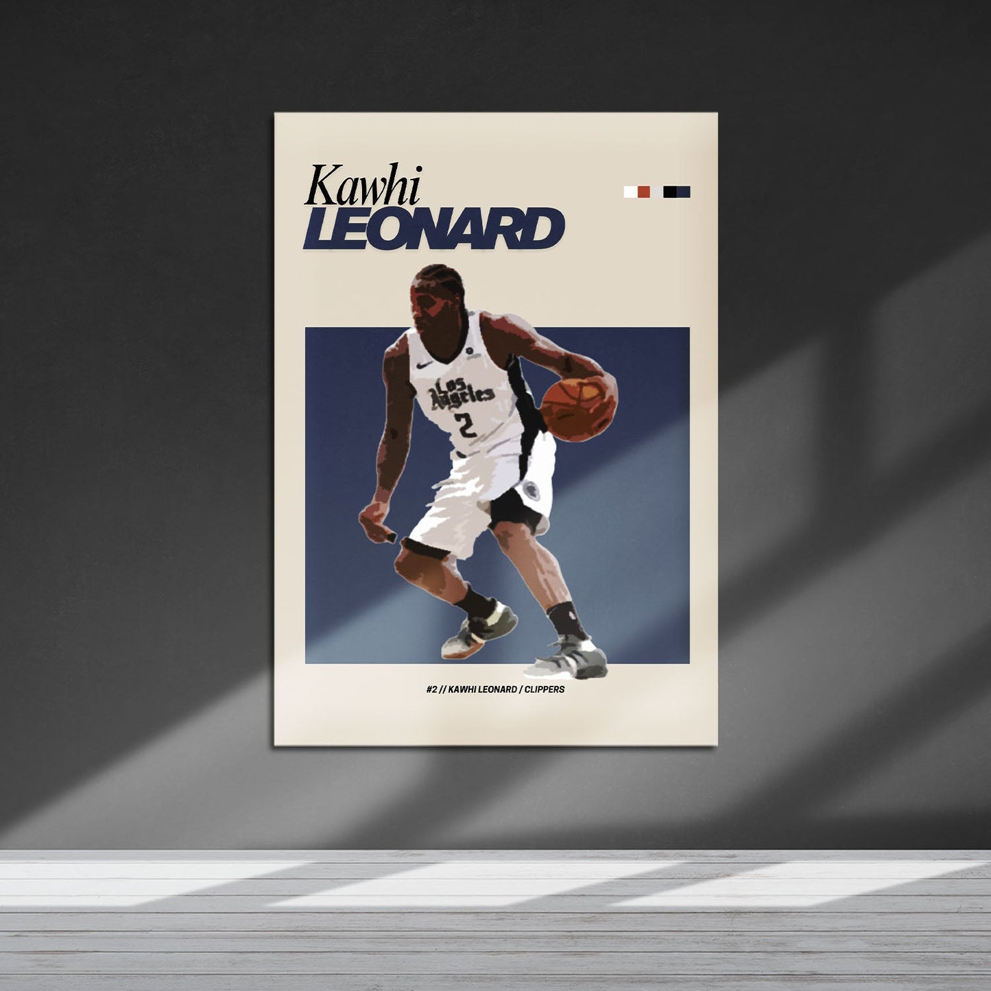 Flex Designs Metal Poster Kawhi Leonard NBA FlexM 5 x 7" Home Goods - Sports  Metal Poster