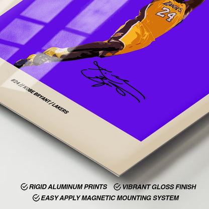 Flex Designs Metal Poster Kobe Bryant NBA FlexM 11 x 17" Home Goods - Sports  Metal Poster