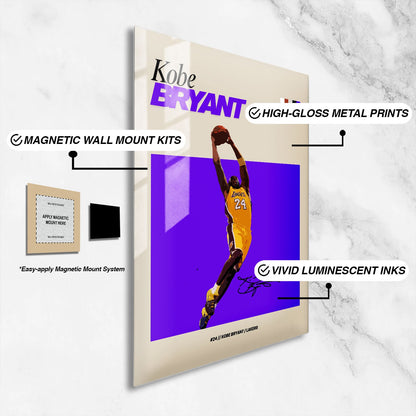 Flex Designs Metal Poster Kobe Bryant NBA FlexM 16 x 24" Home Goods - Sports  Metal Poster