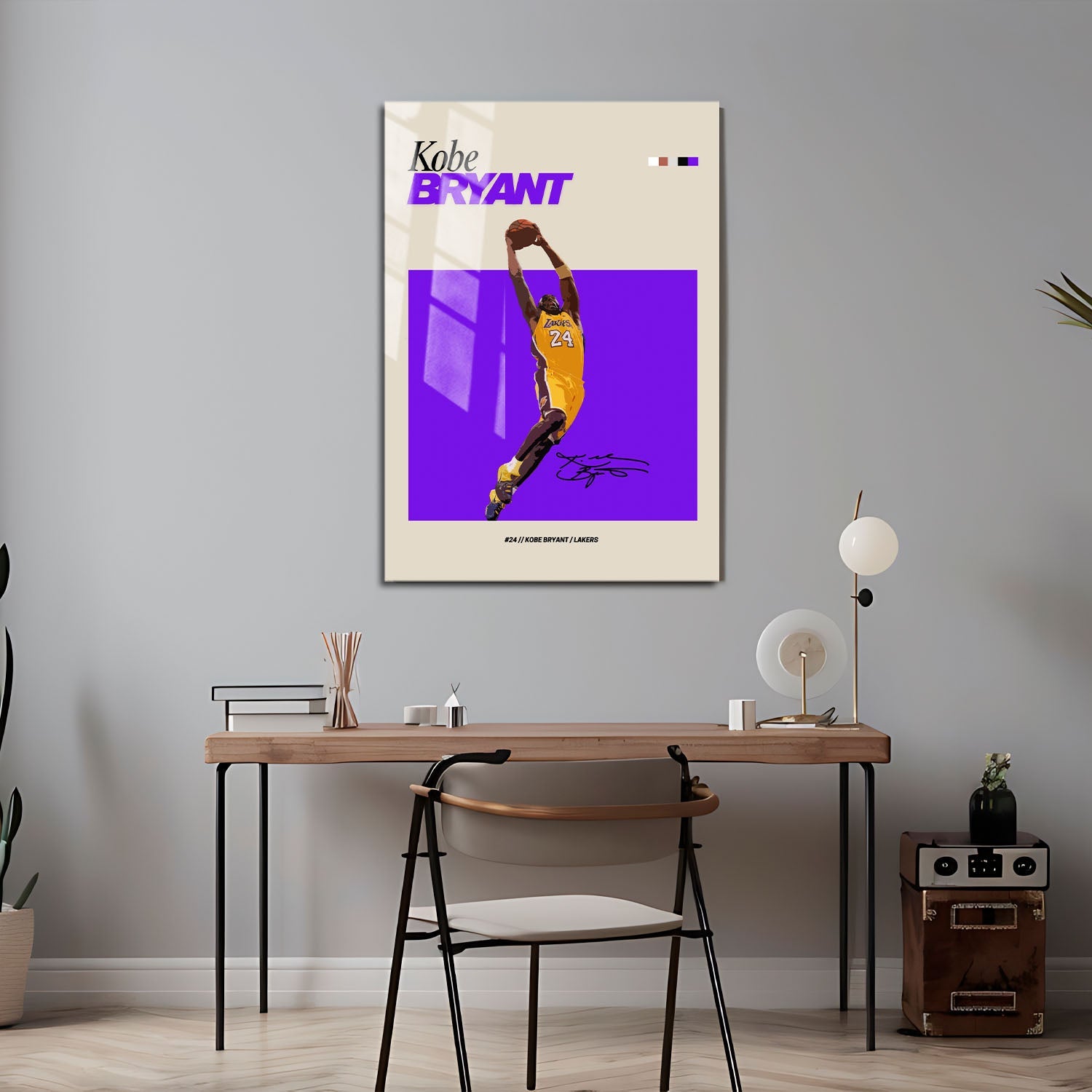 Flex Designs Metal Poster Kobe Bryant NBA FlexM 5 x 7" Home Goods - Sports  Metal Poster