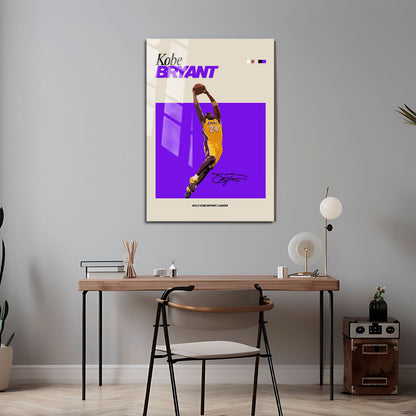 Flex Designs Metal Poster Kobe Bryant NBA FlexM 5 x 7" Home Goods - Sports  Metal Poster