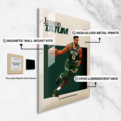 Flex Designs Metal Poster Jayson Tatum NBA FlexM 16 x 24" Home Goods - Sports  Metal Poster
