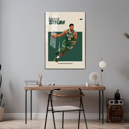 Flex Designs Metal Poster Jayson Tatum NBA FlexM 5 x 7" Home Goods - Sports  Metal Poster
