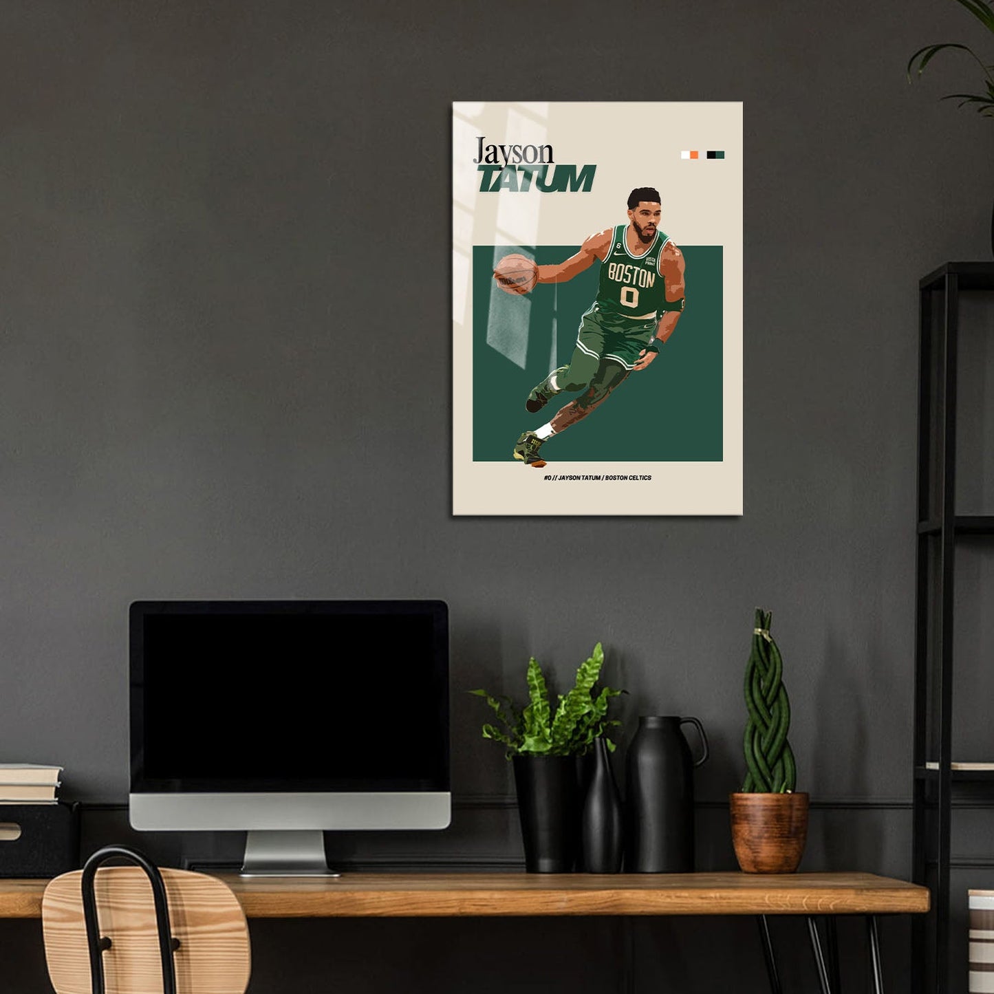 Flex Designs Metal Poster Jayson Tatum NBA FlexM 24 x 36" Home Goods - Sports  Metal Poster