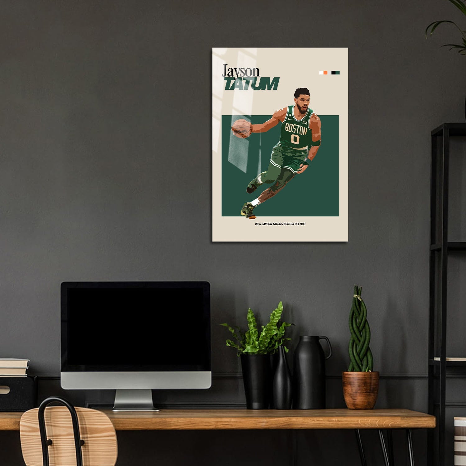 Flex Designs Metal Poster Jayson Tatum NBA FlexM 24 x 36" Home Goods - Sports  Metal Poster
