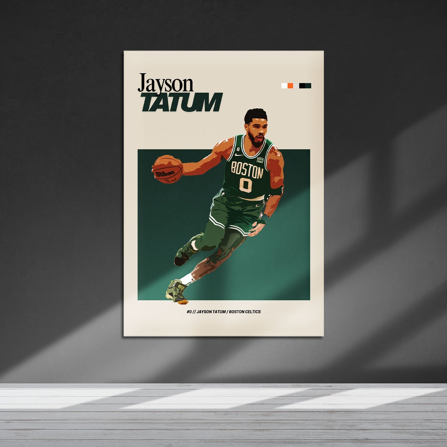 Flex Designs Metal Poster Jayson Tatum NBA FlexM 5 x 7" Home Goods - Sports  Metal Poster