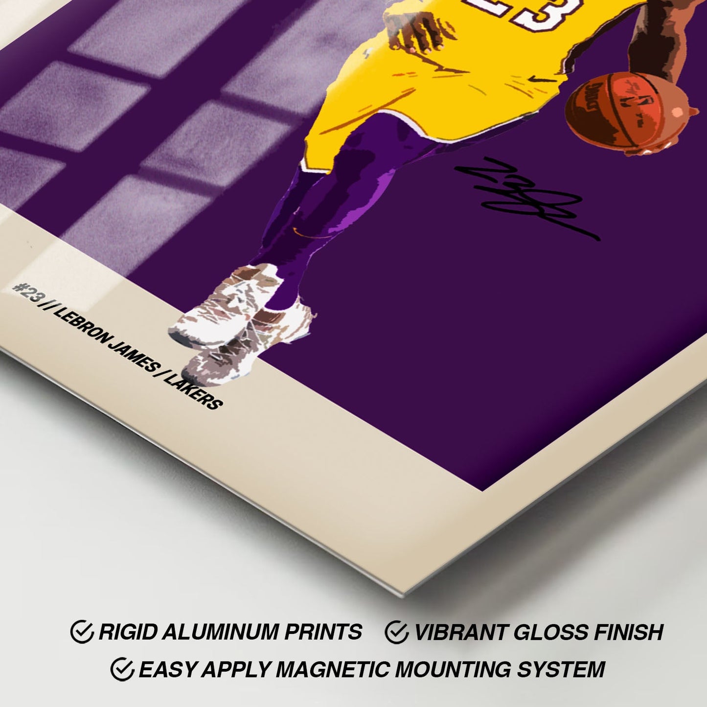 Flex Designs Metal Poster Lebron James NBA FlexM 11 x 17" Home Goods - Sports  Metal Poster