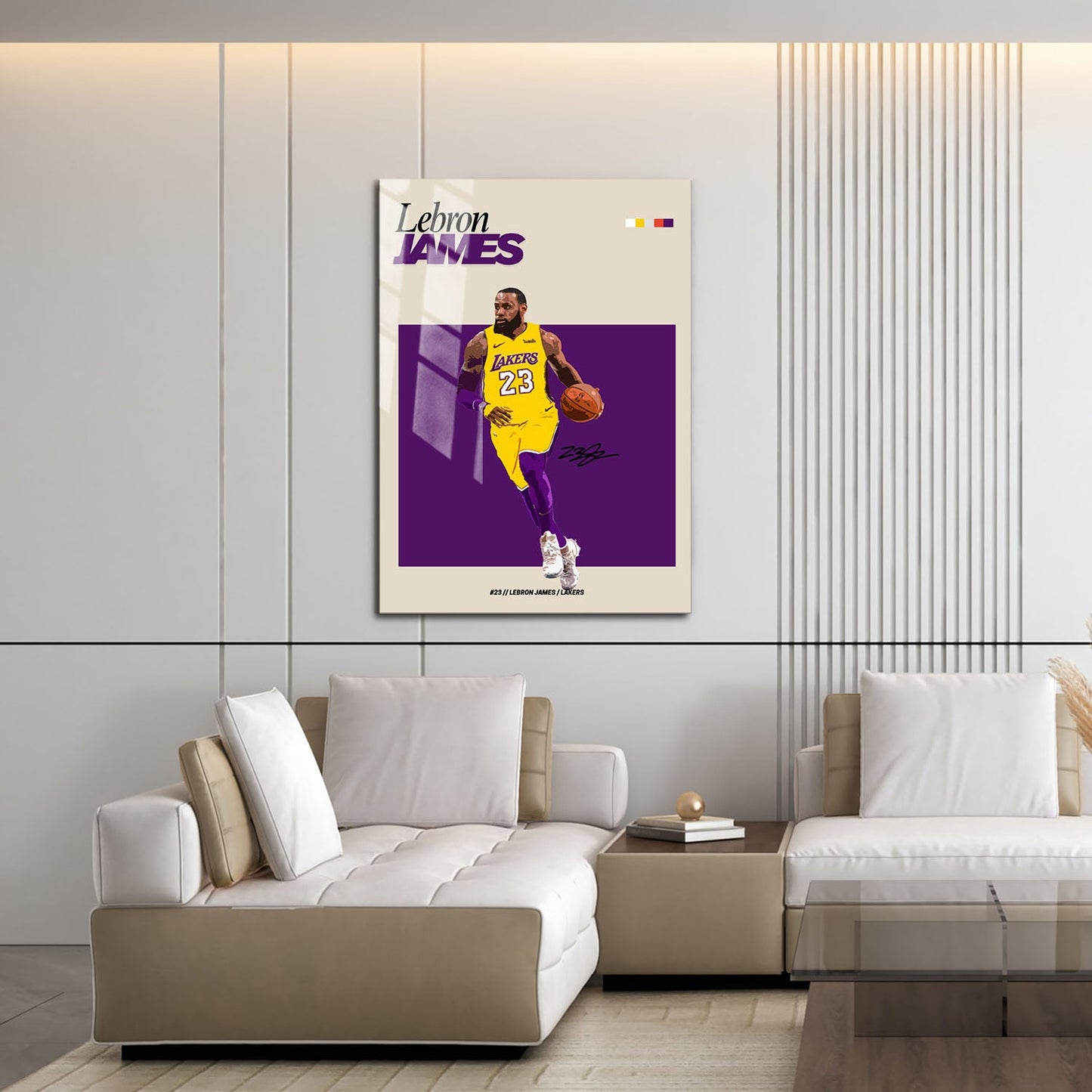 Flex Designs Metal Poster Lebron James NBA FlexM 16 x 24" Home Goods - Sports  Metal Poster