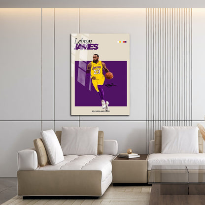 Flex Designs Metal Poster Lebron James NBA FlexM 16 x 24" Home Goods - Sports  Metal Poster