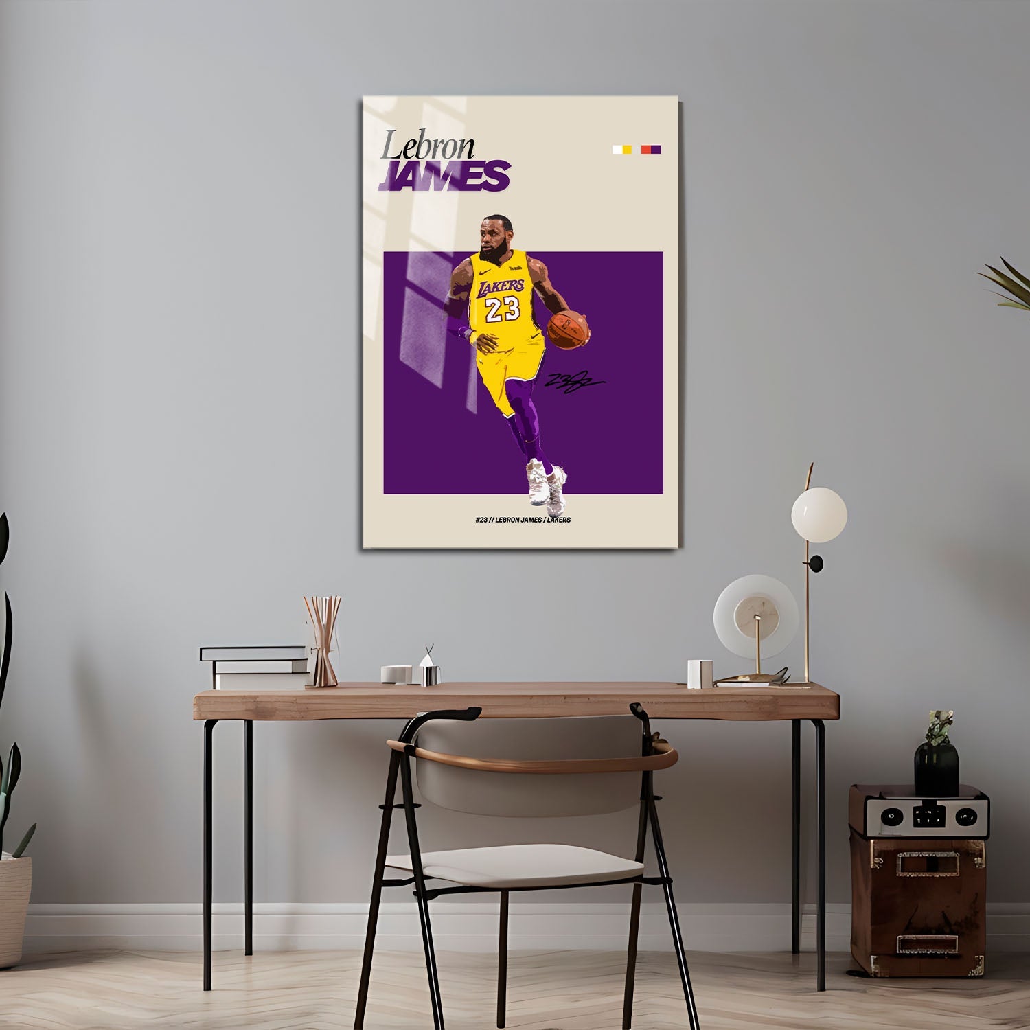 Flex Designs Metal Poster Lebron James NBA FlexM 5 x 7" Home Goods - Sports  Metal Poster