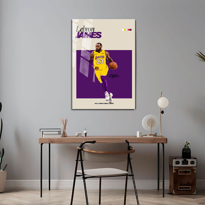 Flex Designs Metal Poster Lebron James NBA FlexM 5 x 7" Home Goods - Sports  Metal Poster